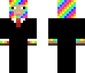 rainbow sheep in a suit