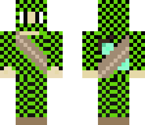 green checkerboard ninja