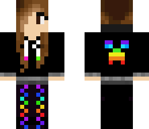 creeper hoodie- rainbow v2