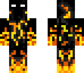 herobrine on fire