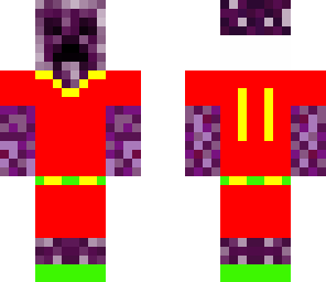 purple creeper in hoodie