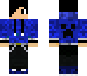 teen with a blue creeper