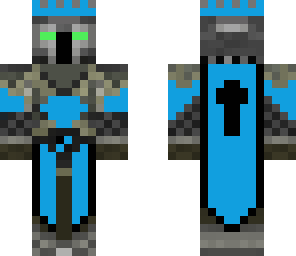blue knight green eyes
