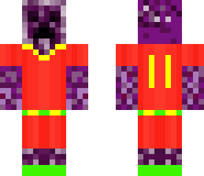 purple creeper in hoodie