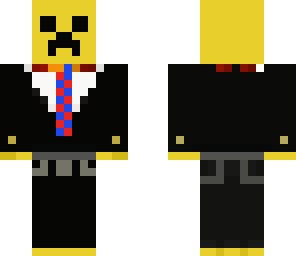 yellow creeper in a suit