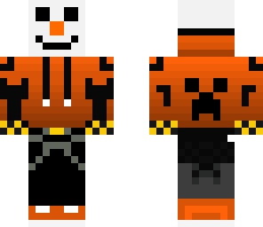 snowman teenager orange