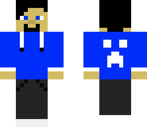 cool guy in jacket v blue