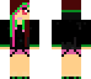 black hoodie girl