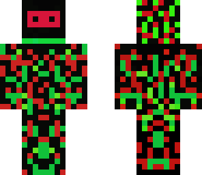 red and green man