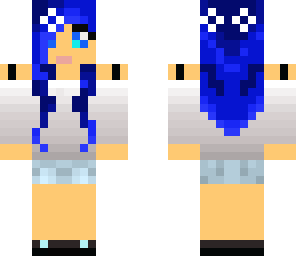 girl with blue hair