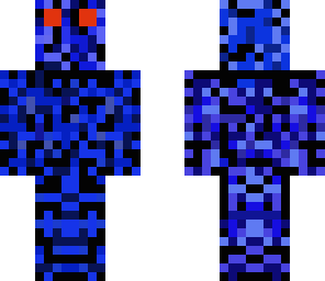 blue camouflage man