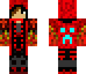 flamethief blue creeper on back