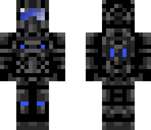 spartan commando armor black n blue