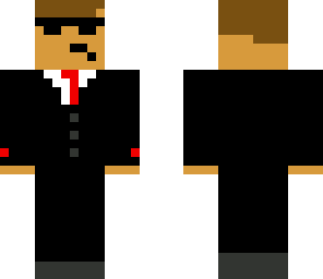 man in black