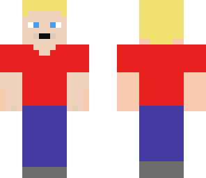 guy in red shirt