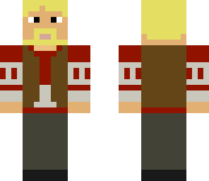 jussi-paita with vest and knife