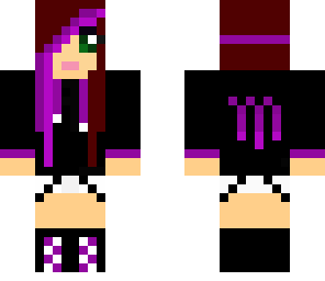 monster energy girl purple
