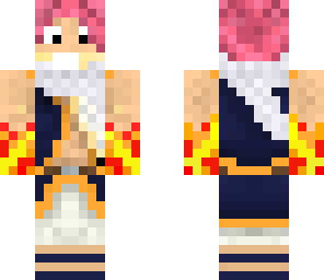 natsu with fire hands