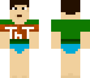 tnt shirt with blue underwear