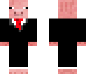 pig in an awsome suit