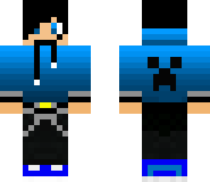 happy blue teenager