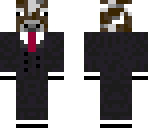 cow in a suit