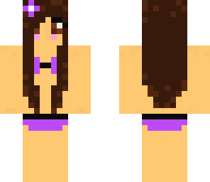 purple bikini girl