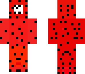 polar bear in ladybug costume