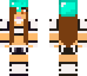 white ninja girl with diamond helmet