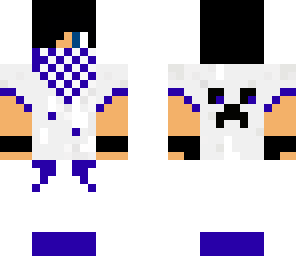blue and white  ninja