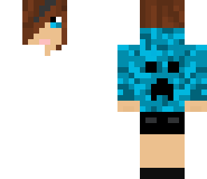 blue creeper jacket girl