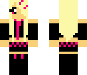 pink and black girl