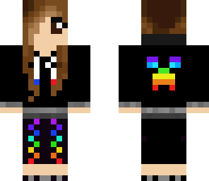 creeper hoodie- rainbow v3