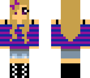 cute girl in striped shirt 