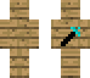 wooden camo with sword