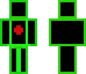 black and green