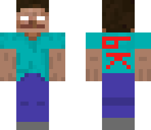 herobrine with burger king shirt