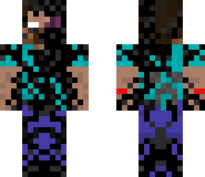 ender herobrine with blood and plz follow me