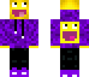 epic face in a purple sweatshirt fix