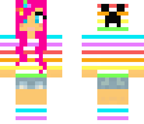 rainbow creeper girl