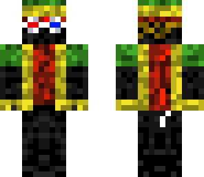 rasta enderman with 3d glasses
