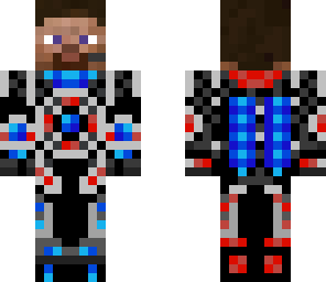 red and blue stevebot