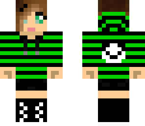 green panda girl