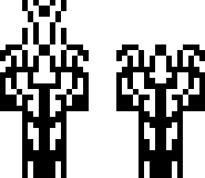 black and white hooded tron