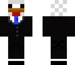 chicken in suit blue tie | Minecraft Skin