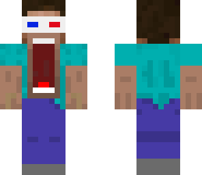 screaming steve with 3d glasses