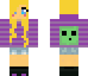 slime hoodie girl