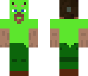 steve with a creeper suit