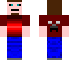 guy with red t-shirt