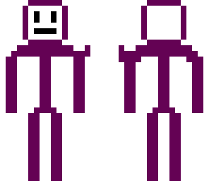 purple stickman
